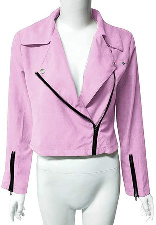 Amazon.com: LISTHA Leather Short Jackets Fashion Women Open Front Cardigan Long Sleeve Coat Wine: Clothing