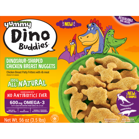 Dino Buddies Dinosaur-shaped Chicken Breast Nuggets
