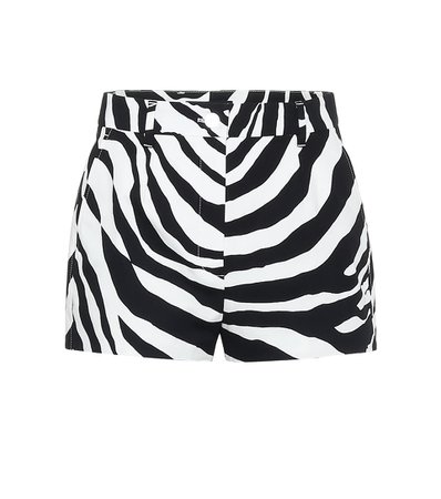Zebra-Print Stretch-Cotton Shorts - Dolce & Gabbana | Mytheresa