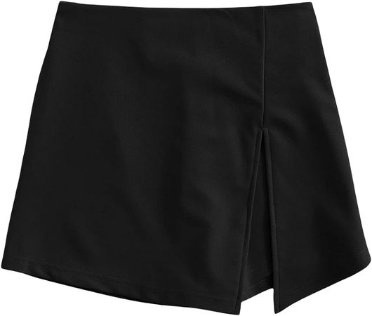 Floerns Women's Plus Size Asymmetrical Skorts High Waisted Skirts Shorts at Amazon Women’s Clothing store