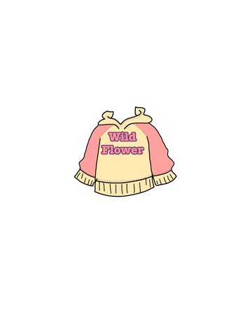 cartoon kids wildflower hoodie