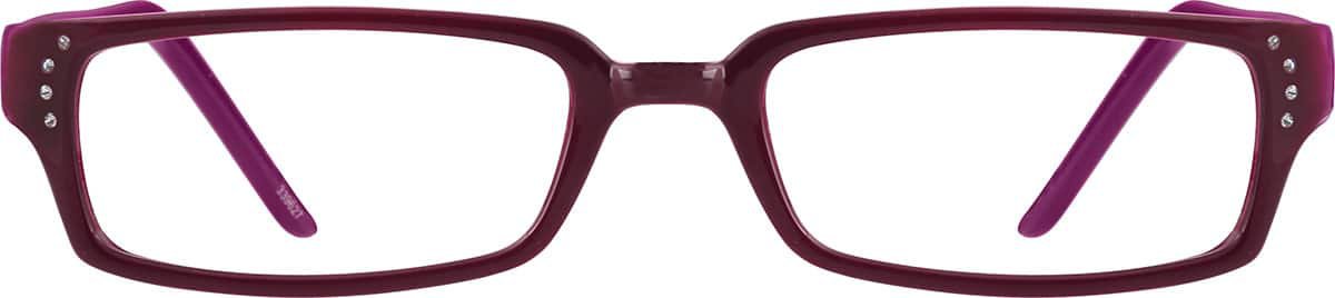 Purple Rectangle Glasses #15339627