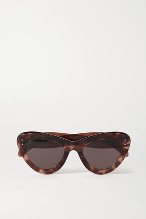 Brown Oversized cat-eye acetate sunglasses | Alaïa | NET-A-PORTER