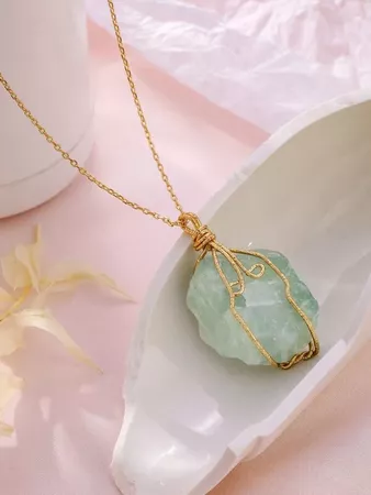 Stone Charm Necklace | SHEIN USA