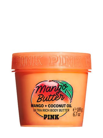 Mango Butter Body Butter with Mango & Coconut Oil - PINK - beauty