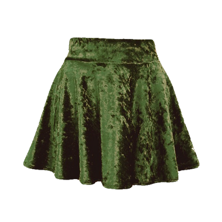 rebbie_irl’s green velvet skirt | modcloth