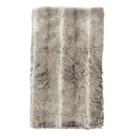 Foundry Select Brinwood Plush Ombre Stripe Faux Fur Throw Blanket | Wayfair.ca