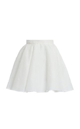 Embroidered Cotton Mini Skirt By Giambattista Valli | Moda Operandi