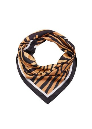 MANGO Tiger print scarf
