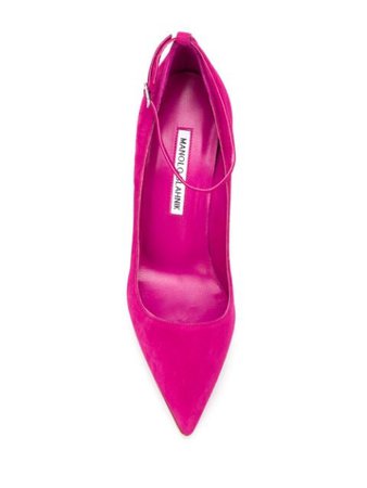 Manolo Blahnik Ankle Strap Stiletto Pumps 1201164 Pink | Farfetch