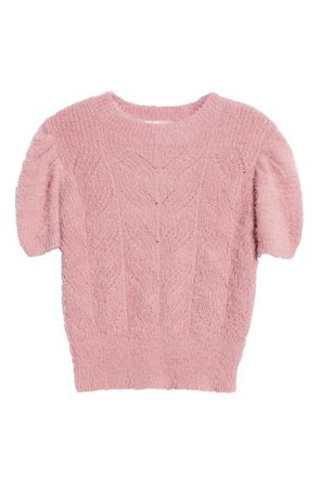Band of Gypsies Fuzzy Cable Sweater | Nordstrom