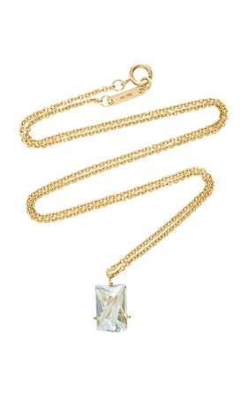 18k Gold Aquamarine Necklace By Misui | Moda Operandi