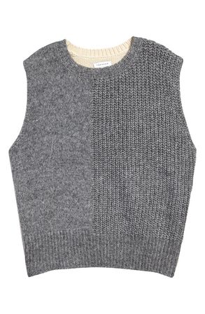Topshop Mixed Stitch Sleeveless Sweater | Nordstrom
