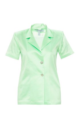 Lime Green French Shirt by Mach & Mach | Moda Operandi