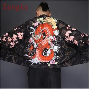 Zongke Dragon Kimono Men Japanese Streetwear Kimono Cardigan Jacket Wi – Rockin Docks Deluxephotos