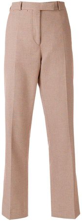 pattern tailored trousers