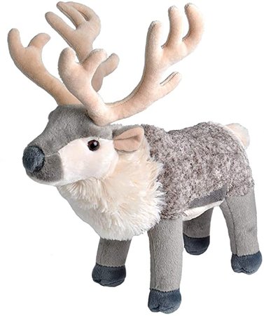 Amazon.com: Wild Republic Reindeer Plush, Stuffed Animal, Plush Toy, Kids Gifts, Animal Plush, 12-inches: Toys & Games