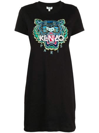 Kenzo Tiger Embroidery T-shirt Dress - Farfetch