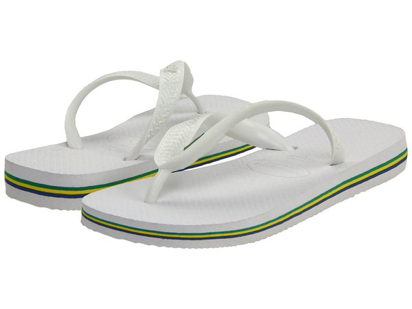 Havaianas - Brazil Flip Flops (White) Women's Sandals
