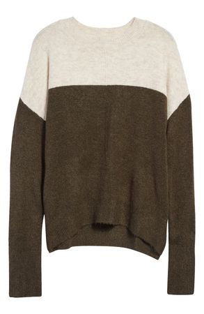 Vince Camuto Extend Shoulder Colorblock Sweater | Nordstrom