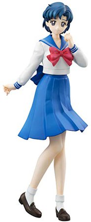 Amazon.com: Megahouse Pretty Soldier Sailor Moon: Mercury (Ami Mizuno) World Uniform Operation PVC Figure: Toys & Games