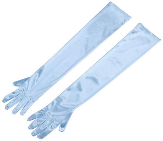 Utopiat Audrey Style Satin Gloves in Cinderella Blue Women Inspired by BAT's: Amazon.ca: Clothing & Accessories