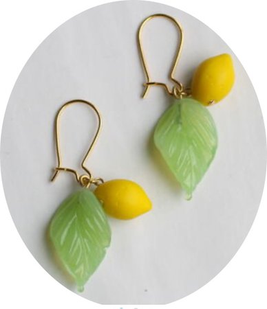 lime lemon earrings