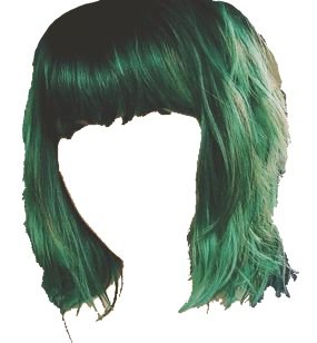 Green Bob Hair