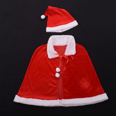 Women Christmas Short Cape Santa Claus Red Cloak on AliExpress