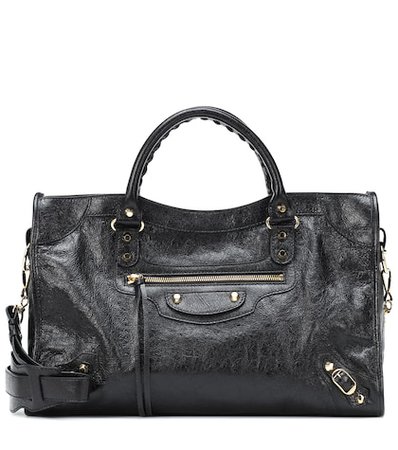 Classic City M leather tote