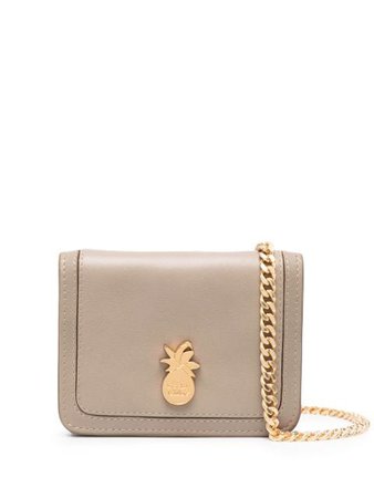 See by Chloé pineapple-plaque leather mini bag CHS21SP953917 - Farfetch