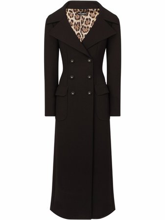 Shop Dolce & Gabbana cinched double-breasted coat with Express Delivery - FARFETCH