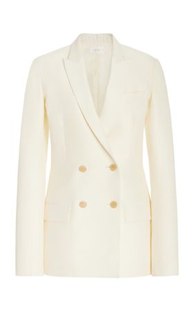 Aristide Double-Breasted Wool-Silk Blazer Jacket By The Row | Moda Operandi