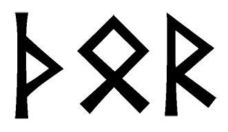 thor in runes - Google Search
