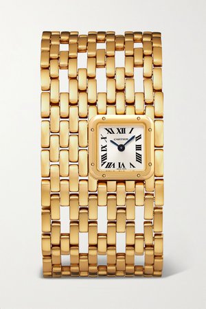 Gold Panthère de Cartier Manchette 22mm 18-karat gold watch | Cartier | NET-A-PORTER