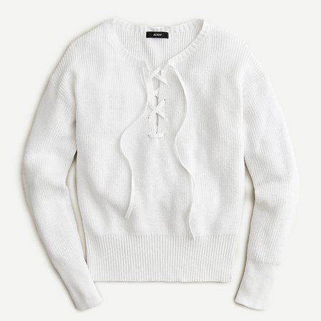 J.Crew: Lace-up Sweater For Women