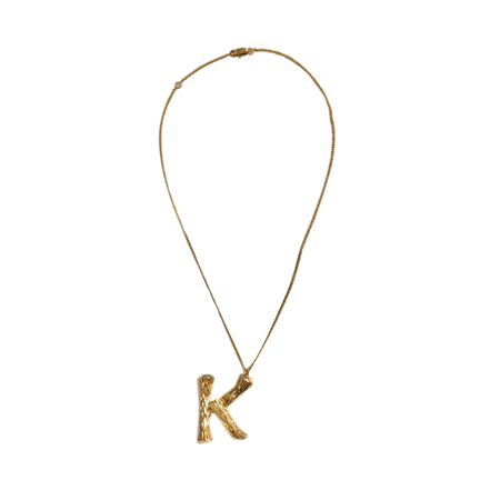 JESSICABUURMAN – ONTYN Letter K Embellished Necklace - Small