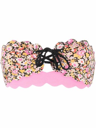 Shop Marysia floral-print bikini top with Express Delivery - FARFETCH