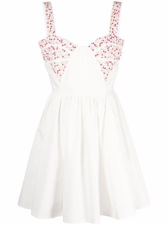MSGM cherry-print Panelled Mini Dress - Farfetch