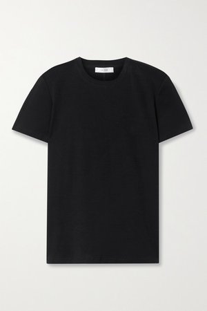 Wesler Cotton-jersey T-shirt - Black
