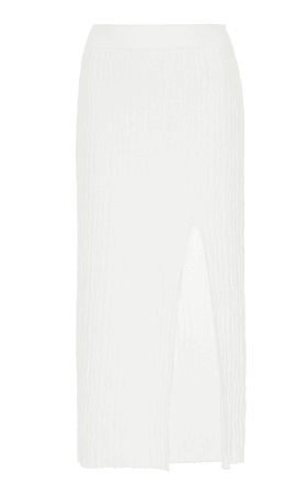 Collins High-Waisted Split Midi Skirt by Simon Miller | Moda Operandi