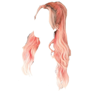 Pink Hair Half Up