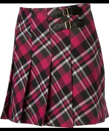 Pink Plaid Golf Skirt