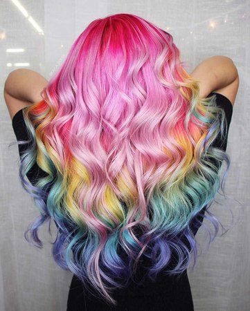 Pastel Rainbow Hair
