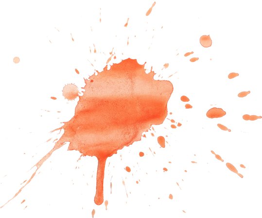orange watercolor