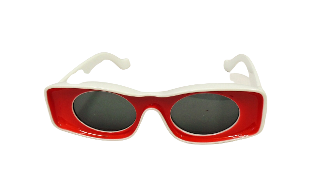 Red and White Space Age Sunglasses 1960's style UV400