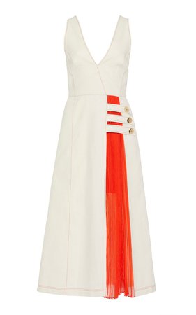 Ilan Two-Tone Cotton-Blend Dress by Alexis | Moda Operandi