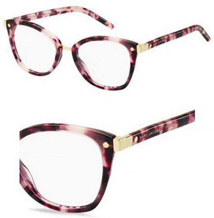 Amazon.com: Marc Jacobs Marc 24 0U1Z Pink Havana Eyeglasses: Clothing