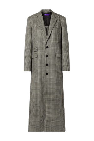 RALPH LAUREN - Syeda houndstooth wool coat