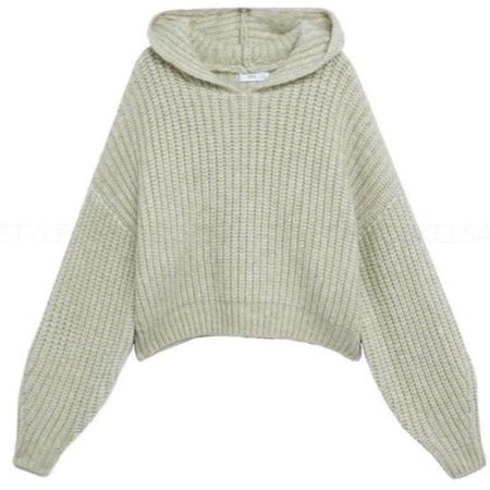 knitted hoodie
